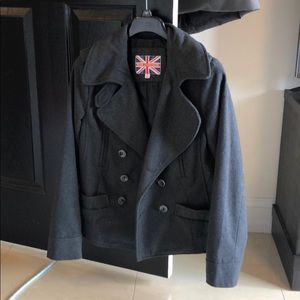 Grey Peacoat - never worn!